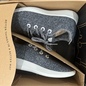 AllBird Womens Sneakers Grey Wool Runners - Brand New in Box